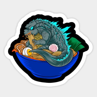 godzilla tshirt ramen Sticker